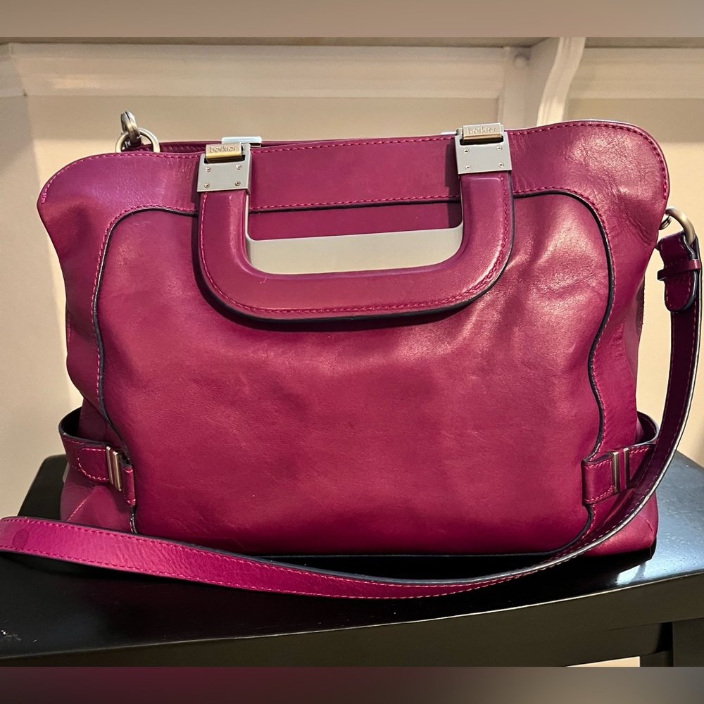 Botkier, Plum Handbag with silver hardware
